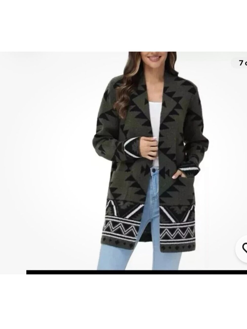frye patterned cosy cardigen sweater